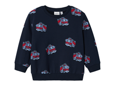 Name It dark sapphire firetruck sweatshirt